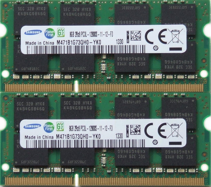 Samsung ram Memory Upgrade DDR3 PC3 12800, 1600MHz, 204 PIN, SODIMM for 2012 Apple MacBook Pro's, 20