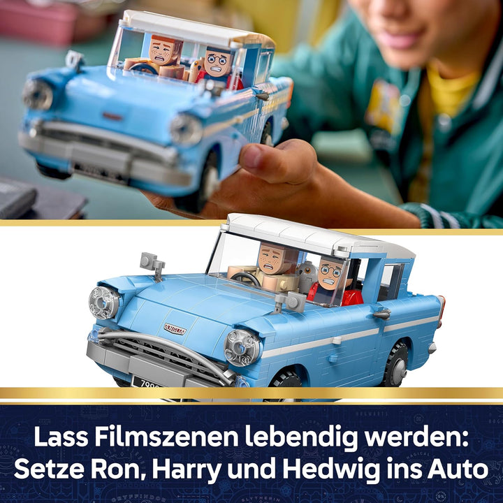 LEGO Harry Potter Fliegender Ford Anglia - Auto Spielzeug Set für Kinder mit 3 Figuren zum Spielen u