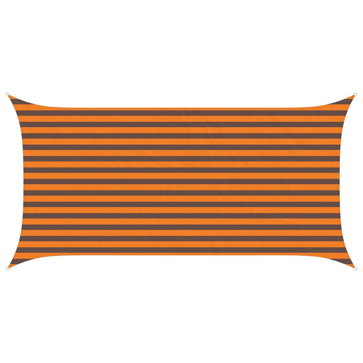 vidaXL Sonnensegel Orange und Braun 4 x 2 m 100% Polyester Oxford, Outdoor Schatten, UV-beständig, r