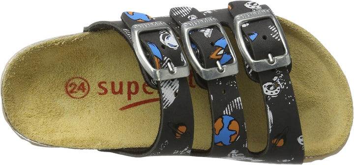 Superfit Jungen Fussbettpantoffel Pantoffeln 28 EU Grau Stone Multi 29, 28 EU Grau Stone Multi 29