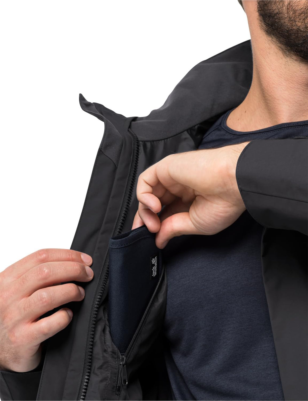 Jack Wolfskin Herren Jasper JKT Men Jacke M Schwarz, M Schwarz