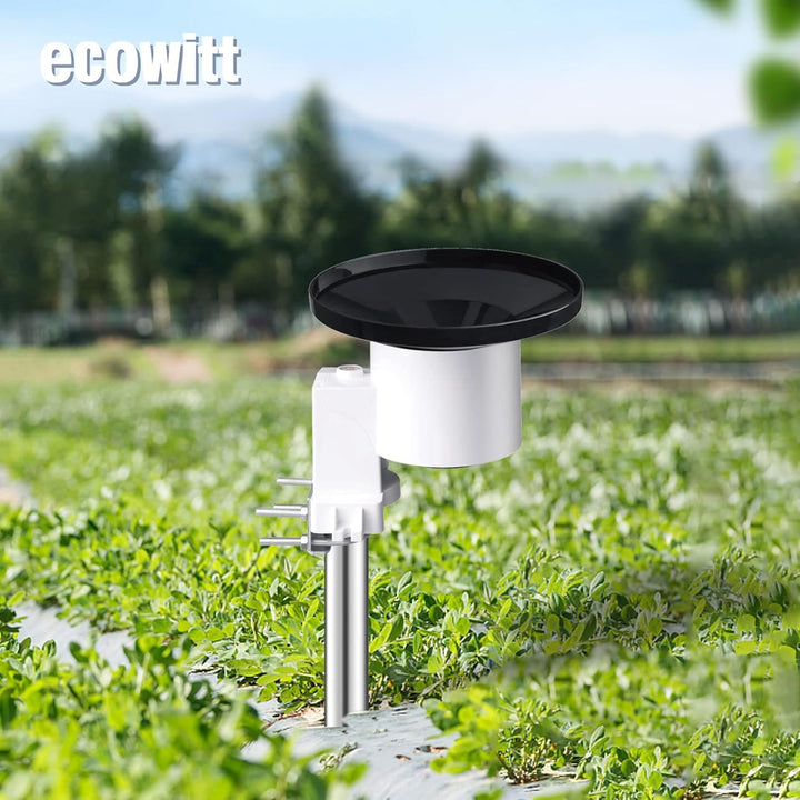 ECOWITT Regenmesser Sensor, kabelloser selbstentleerender Regensammler Ourdoor Regensensor für Hausg