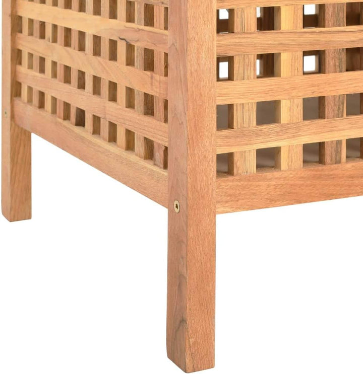 vidaXL Walnussholz Massivholz Sitzbank mit Stauraum Kissen Flurbank Sitztruhe Truhenbank Holzbank Ba