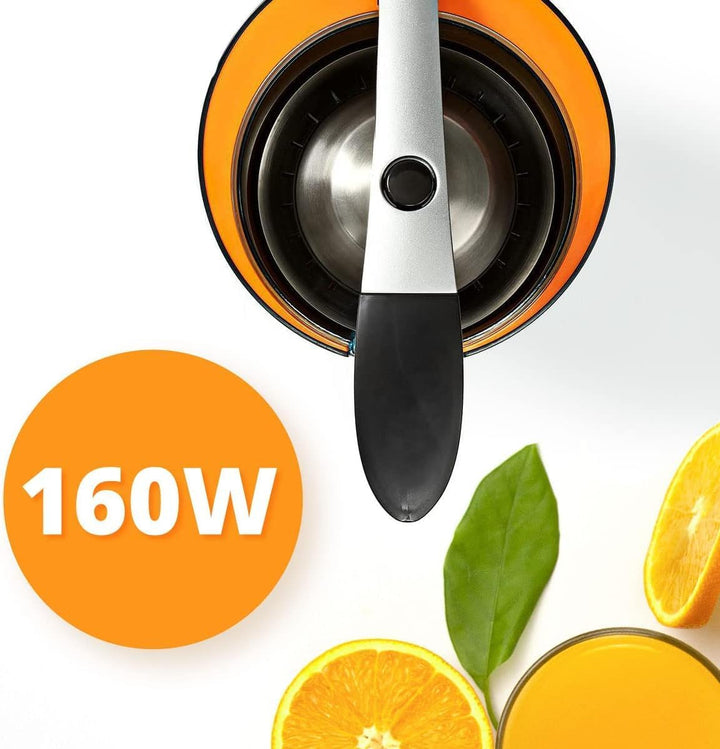NEDIS Kajc300CBK Zitruspresse aus Glas, 160 W, Schwarz