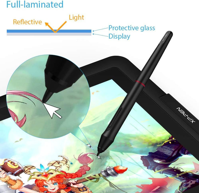 XP-PEN Artist 15.6 Pro Grafiktablett mit HD IPS Pen Display Tilt-Funktion mit Gratissoftware zum Ski