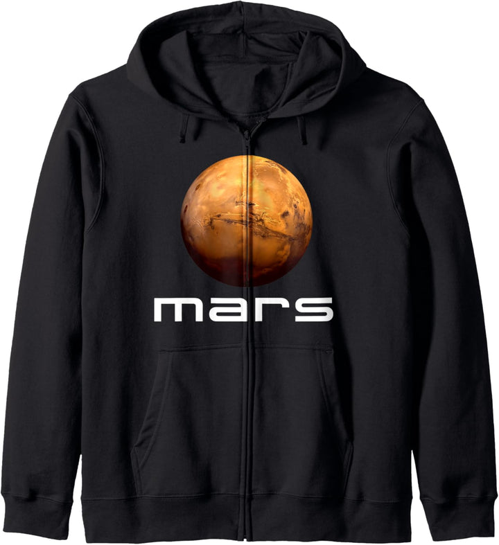 Sonnensystem Planet Mars Weltraum Astronomie Weltall Kapuzenjacke