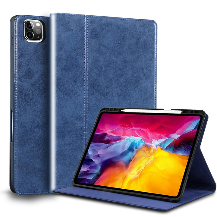 Gexmil Leder Hülle für iPad Pro 11 Zoll 4./3./2./1. Generation 2022/2021/2020/2018 Echt Leder Cover