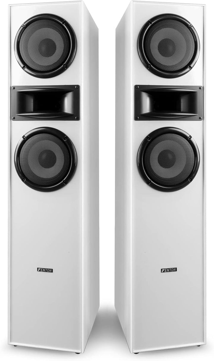 Fenton SHF700W - HiFi Lautsprecher Stereo Set für Ihre Heimkino HiFi Anlage, 400 Watt Standlautsprec