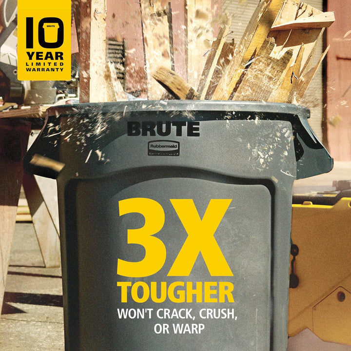 Rubbermaid Commercial Products FG262000GRAY Brute Container 75,7 L Container, Plastik, Grau, 49,5 x