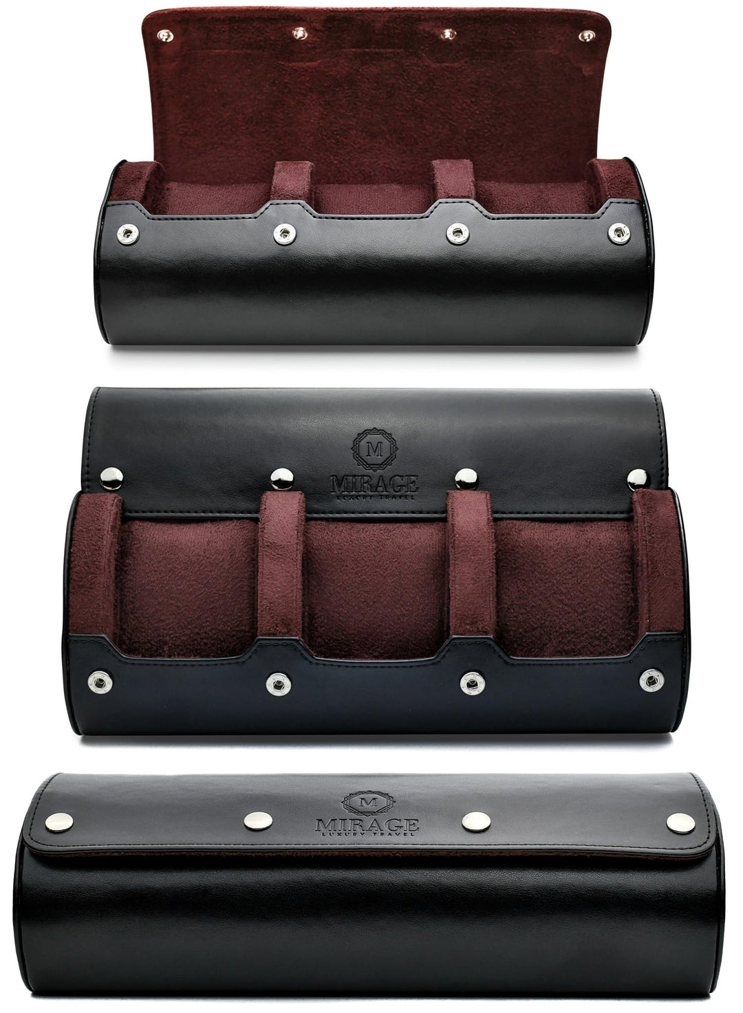 Watch Roll Case for Men - Watch Travel Case - Storage Organizer and Display - Mirage Watch Roll Case