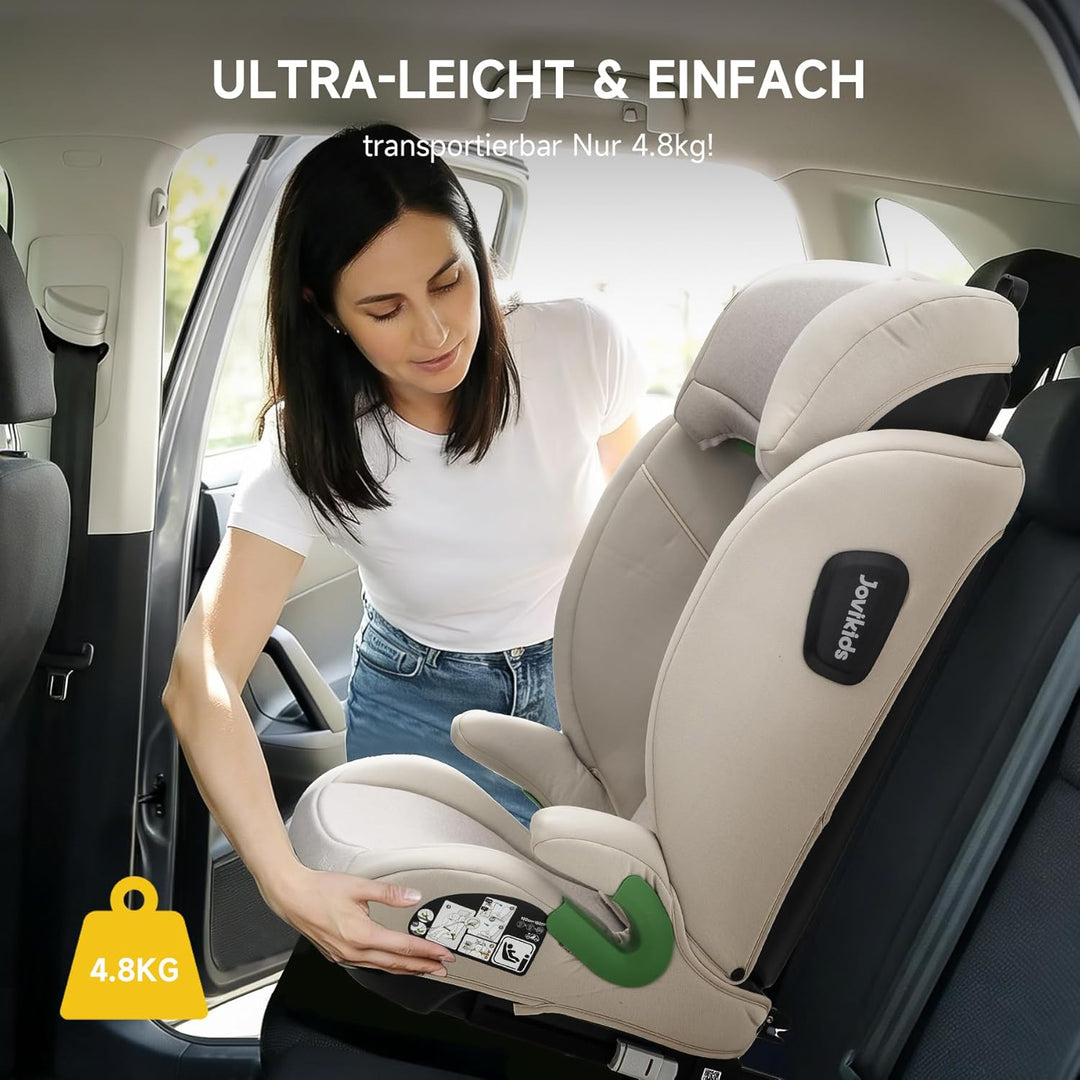 i-Size R129 Kinderautositz für 3,5 bis 12 Jahre (100-150 cm), Mit verstellbarer Rückenlehne, Kopfstü