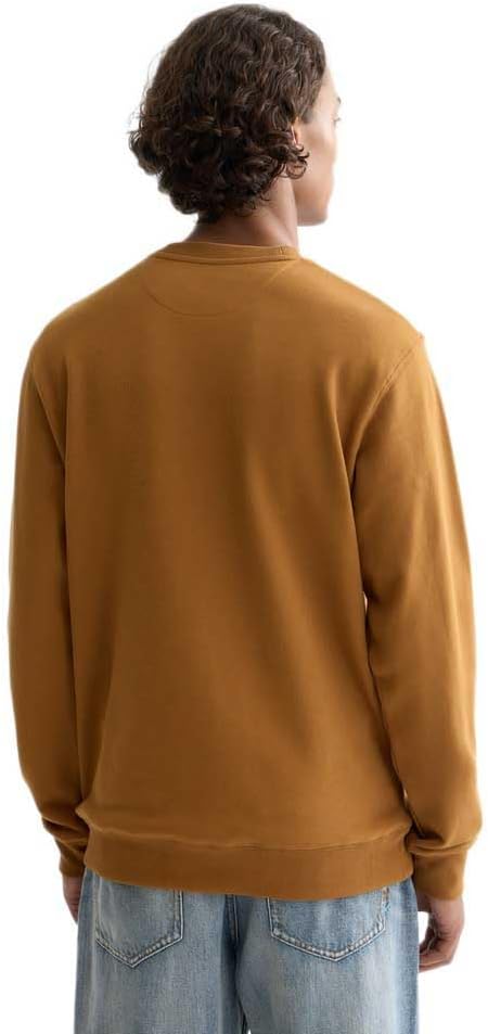 Scotch & Soda Herren Essential Badge Logo Crewneck Sweatshirt Sweatshirt S Cathay Spice, S Cathay Sp