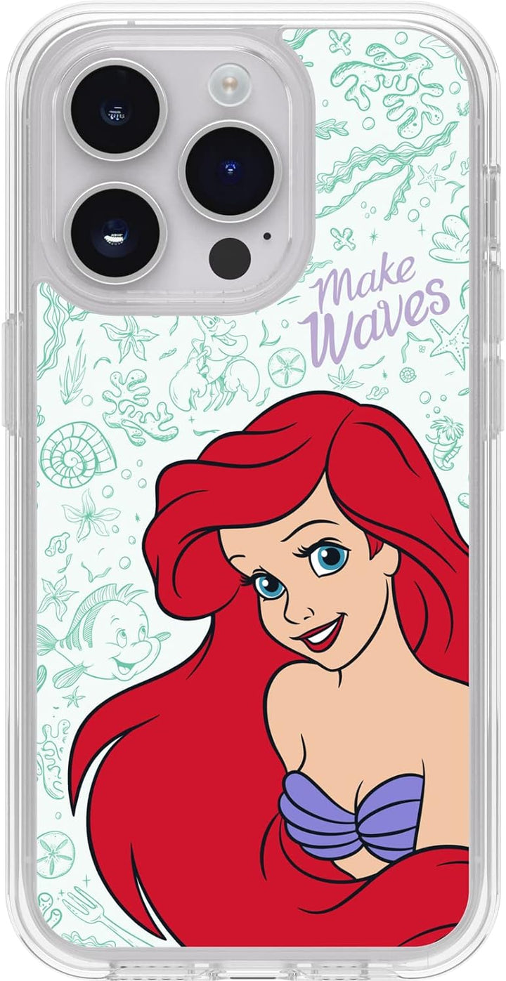OtterBox Symmetry Series + transparente Hülle mit MagSafe für iPhone 14 Pro – Ariel Waves, Ariel