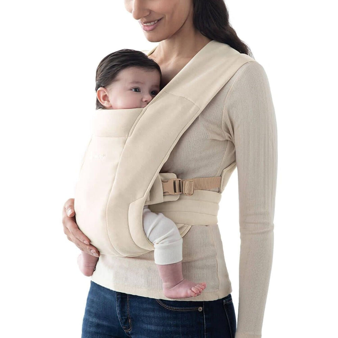 Ergobaby Babytrage für Neugeborene ab Geburt Extra Weich, Embrace Bauchtrage Baby-Tragetasche Ergono