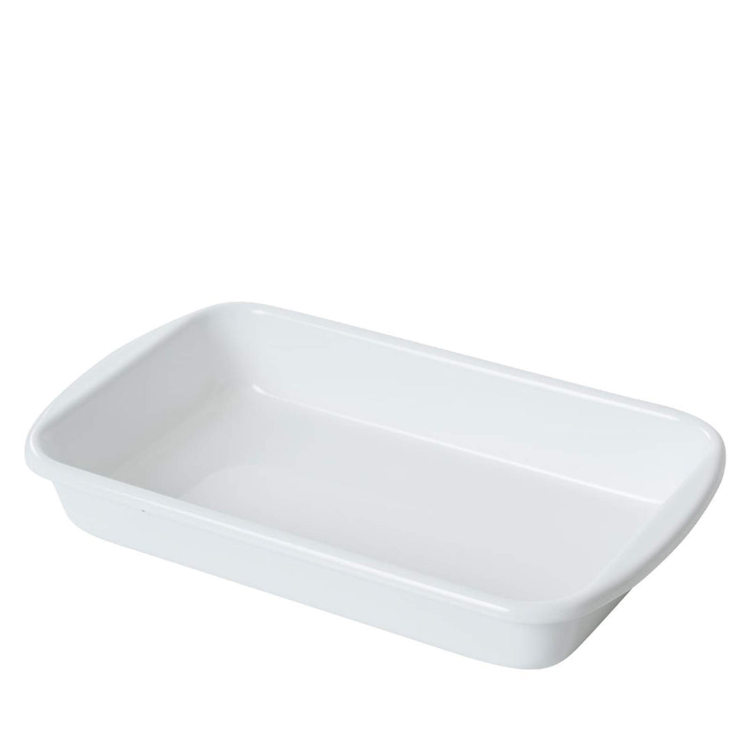 Riess, 0435-033, Auflaufform 36/21, CLASSIC- WEISS, Höhe 5.7 cm, Länge 40 cm, Breite 21 cm, Emaille,