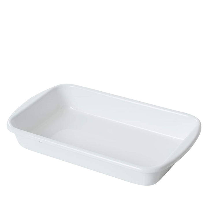 Riess, 0435-033, Auflaufform 36/21, CLASSIC- WEISS, Höhe 5.7 cm, Länge 40 cm, Breite 21 cm, Emaille,