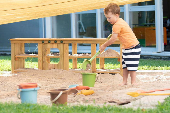 Betzold Sandspieleimer aus treeNside-Material - Sand-Spielzeug Kinder Sandkasten 5 Stück Rosa, 5 St&