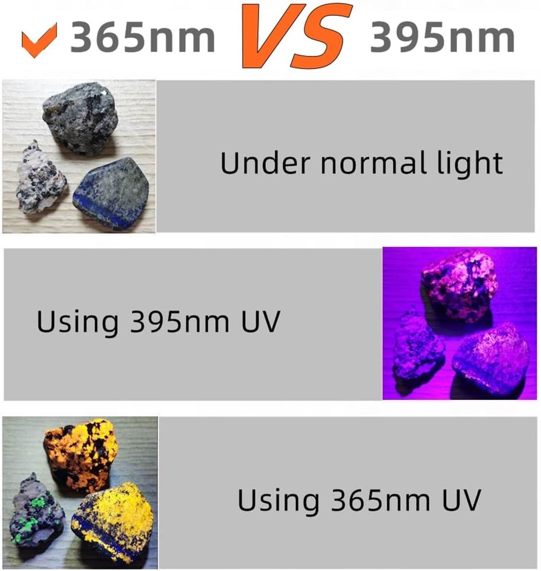 Alonefire SV87 5W 395nm UV Taschenlampe Typ C USB Aufladbar Zoom Schwarzlicht Haustierurin Detektor