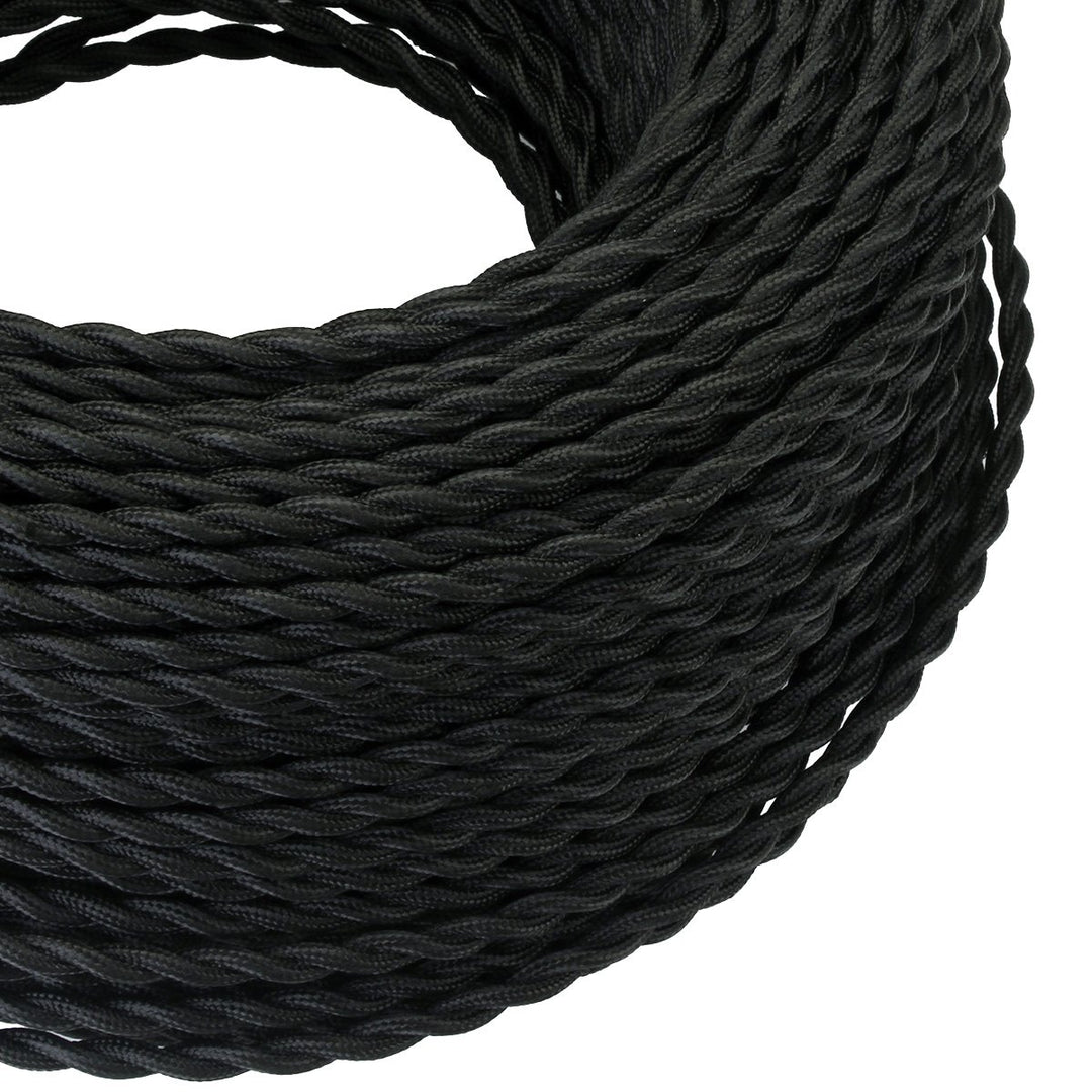 GreenSun Textilkabel 3 adrig - 5 Meter Textilkabel 3 x 0,75 mm² Stoffkabel Lampenkabel Textilummante