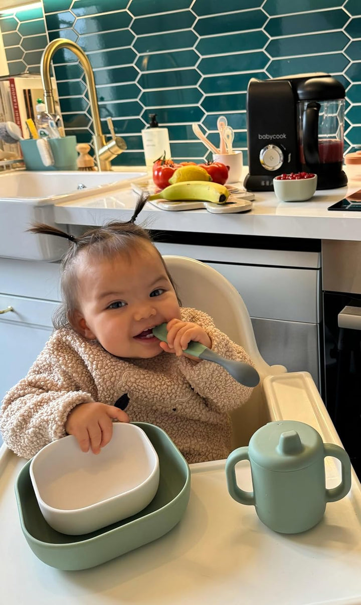 BÉABA - Babycook Solo - 4 in 1 Babynahrungszubereiter - Schonender Dampfgarer - Schnelles Dampfgaren