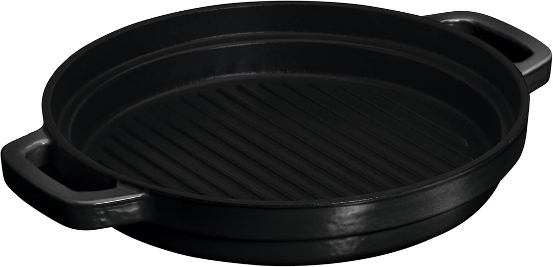 CHEF CUISINE Gusseisernes Kochtopf- & Pfannen-Set, 3-teilig mit Deckel Ofenfest
