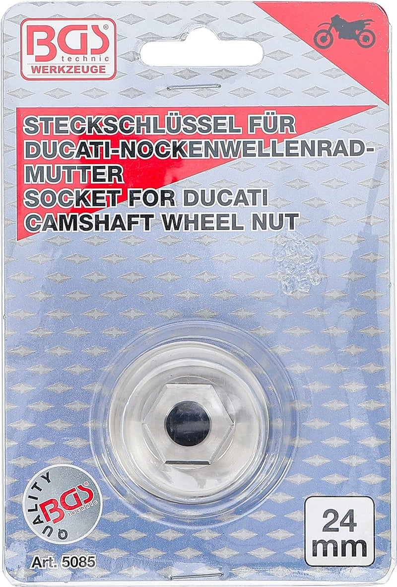 BGS 5085 | Spezial-Einsatz | für Ducati Nockenwellenradmuttern | 24 mm