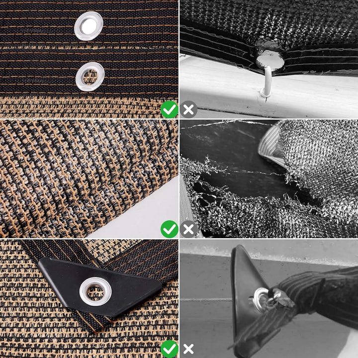 Schattiernetz gewächshaus - mit öSen80% Sonnenschutz Markise Stoff Garten Terrasse Uv Schutz für Pfl