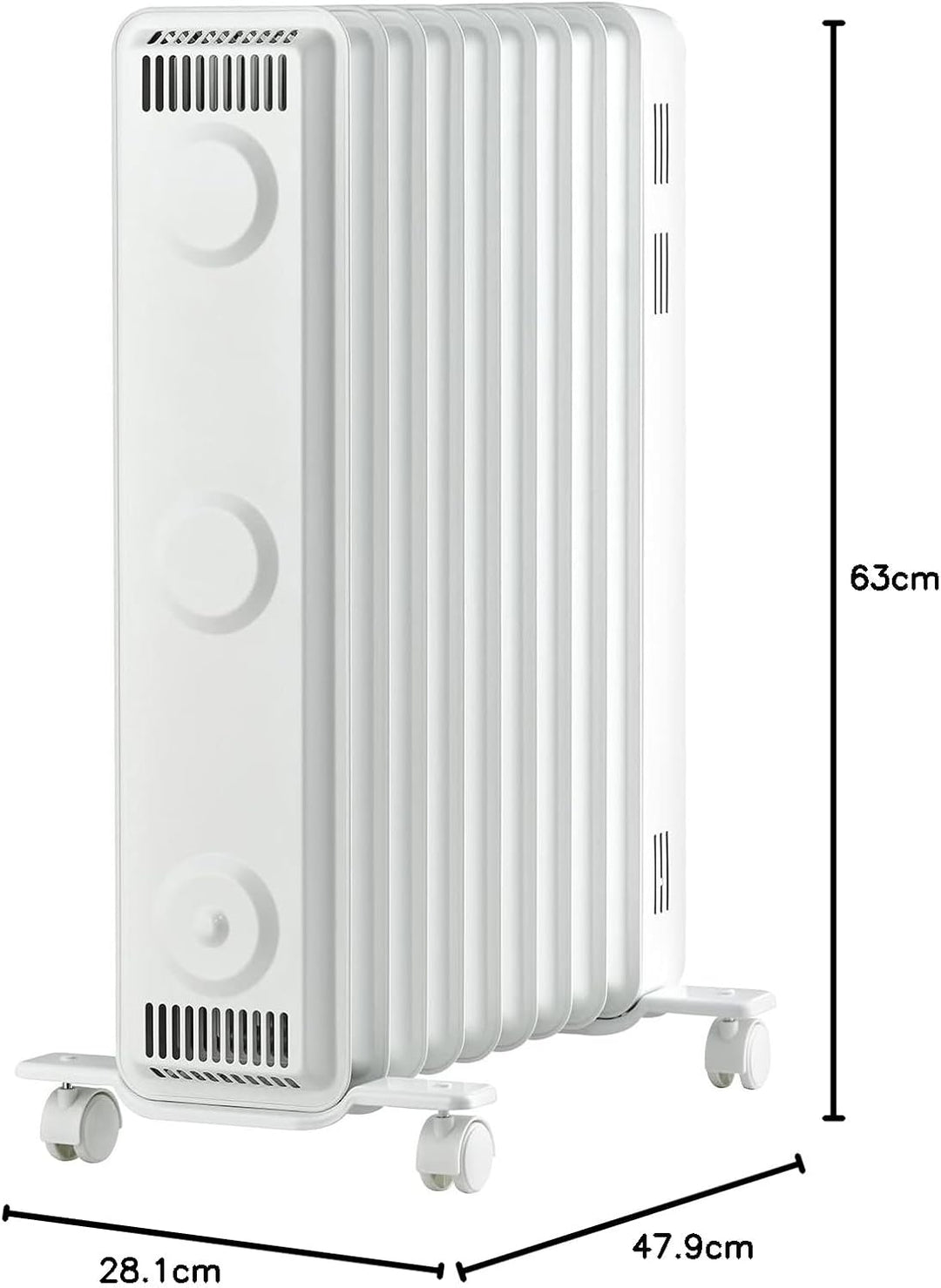 ewt Öko-Radiator NOC eco 20M, Zusatzheizung für mittelgrosse Räume, inkl. 3 Heizstufen, mobil dank R