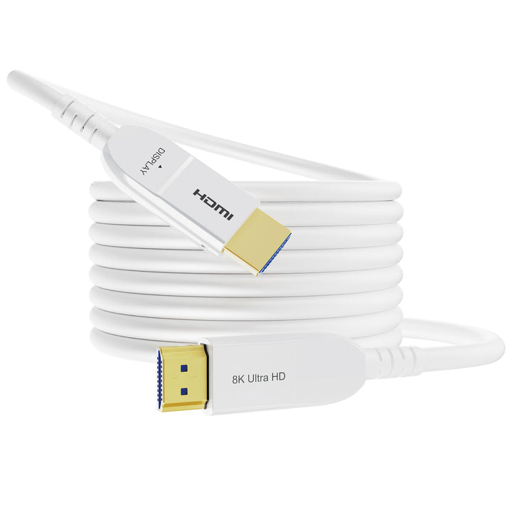 HDMI Glasfaser Kabel 8K 60Hz 4K 240Hz 48Gbps, Dynamic HDR10, Dolby Atmos, HDCP 2.2/2.3 für Fire TV,