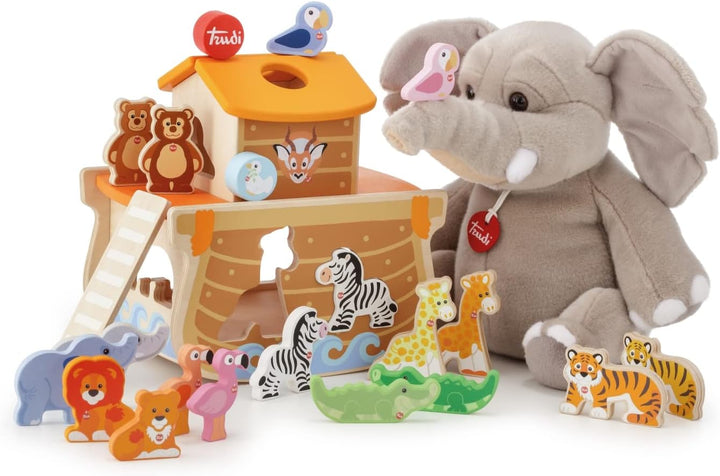 John Adams, Sevi - Noah's Ark Playset: Christmas, Baby Shower, Birthday or Christening Gift for Kids