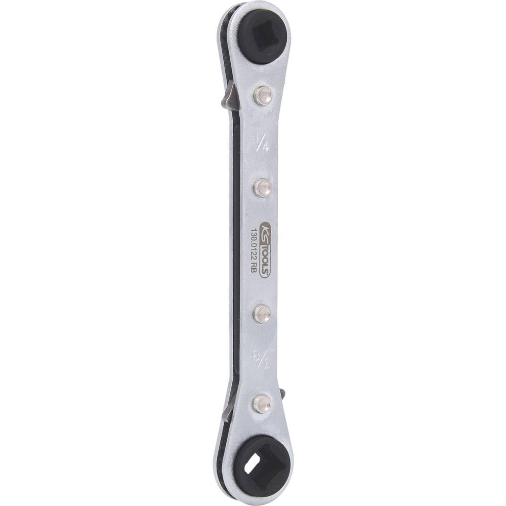KS Tools 130.0122 4 in 1 Kälte-Klima-Ratschenschlüssel, umschaltbar
