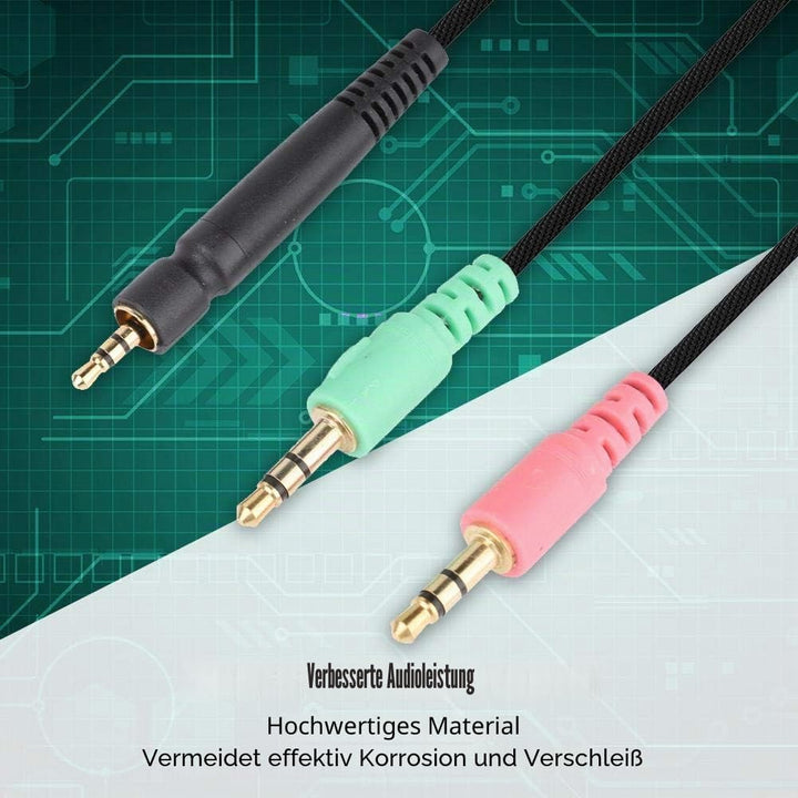 Denash Draht Gaming Headset Line, Gaming-Kopfhörerkabel für G4ME ONE/PC 373D/PC37X GSP350/500/600 mi