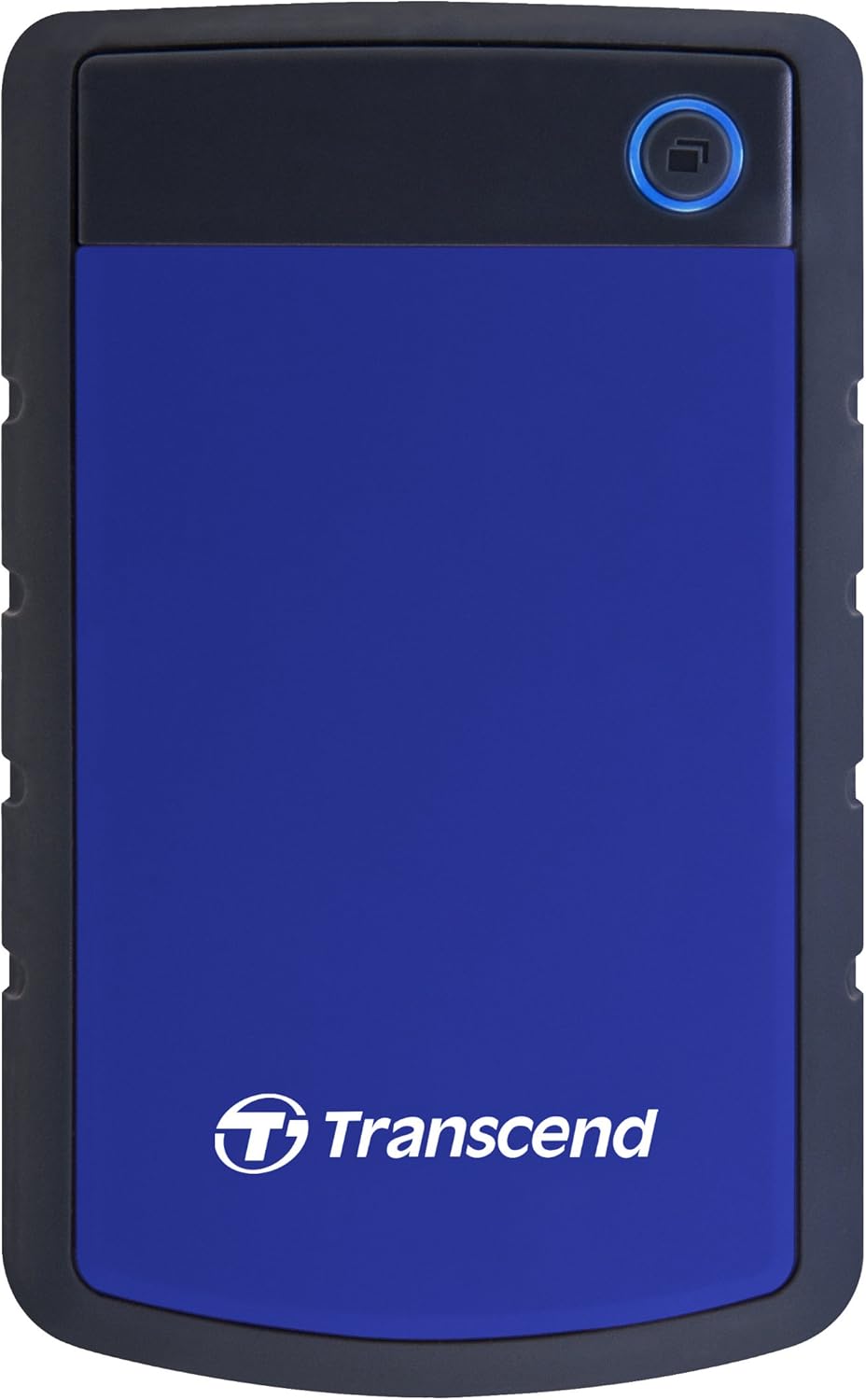 Transcend TS4TSJ25H3B 4TB portable Festplatte (HDD) in grau/blau mit Backup-Funktion (Datensicherung