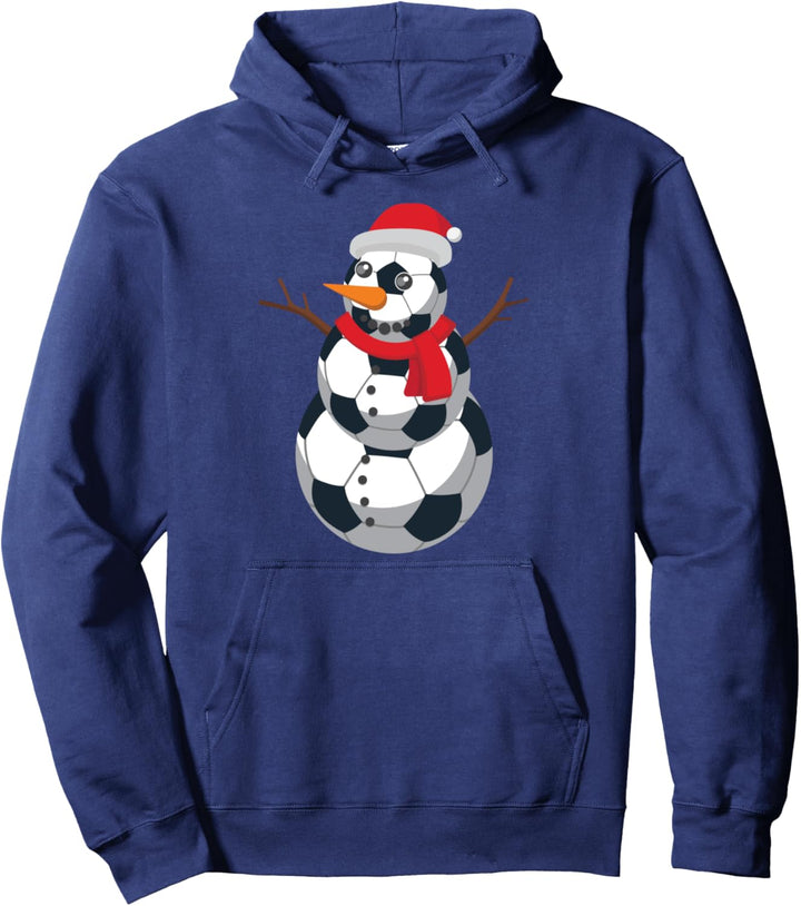 Fussball Weihnachten Schneemann Weihnachtsmann Weihnachtsmann Pullover Hoodie