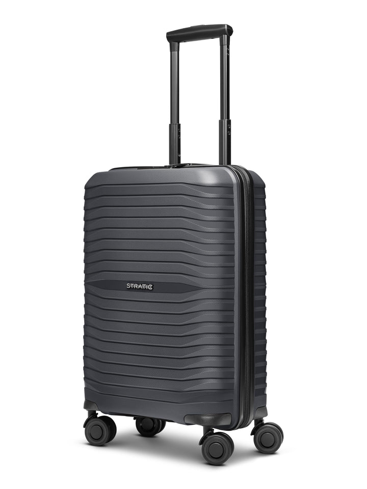 Stratic Kabinen-Koffer für Damen und Herren | Kleiner Cabin-Trolley 37 x 20 x 55 cm aus hochwertigem