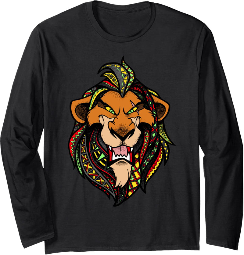 Disney The Lion King Scar Patterned Mane Portrait Langarmshirt