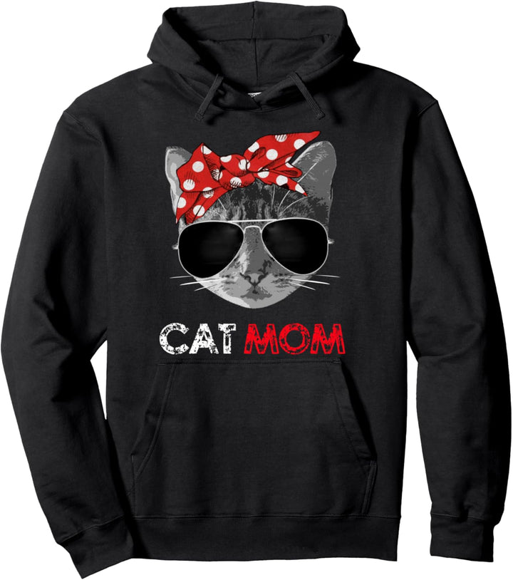 Katze Mutter Cat Mom Muttertag Pullover Hoodie