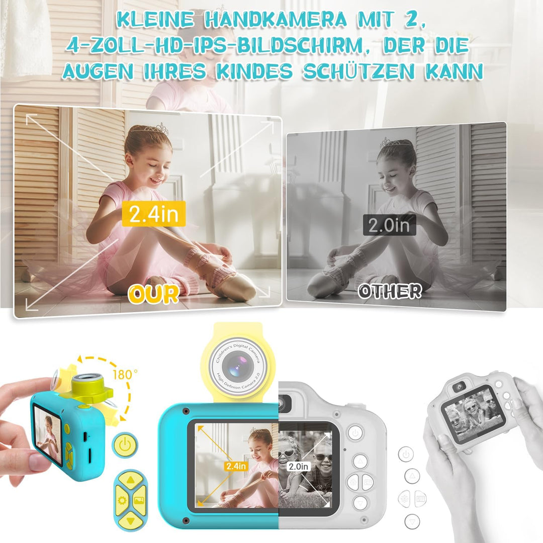 KinderKamera,ARNSSIEN Kinder Kamera,Selfie Kamera Kinder,Geschenk für3 4 5 6 7 8 9 10Jahre Mädchen u