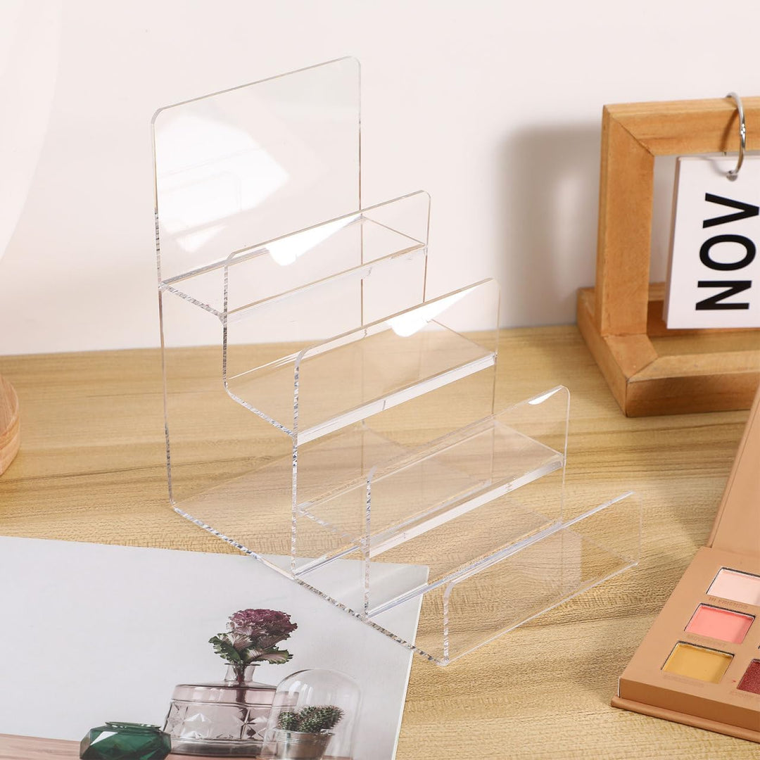 Cabilock Bourse Ständer Acryl Geldbörse Halter 4 Schichten Börse Ständer Schmuck Brille Display Rise