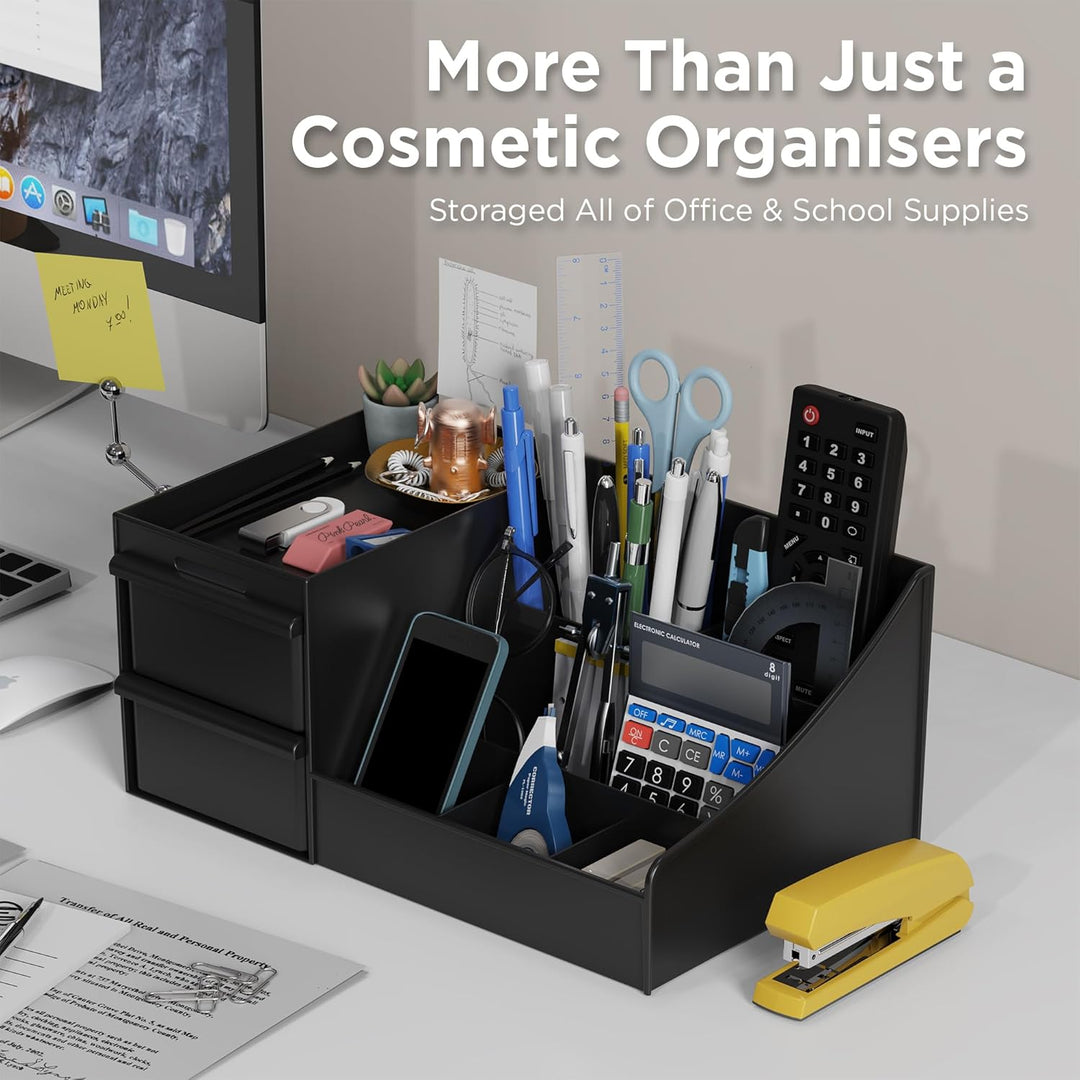 Make Up Kosmetik Organizer mit Schubladen, Makeup Organizer Aufbewahrung Kosmetikbox für Waschtische