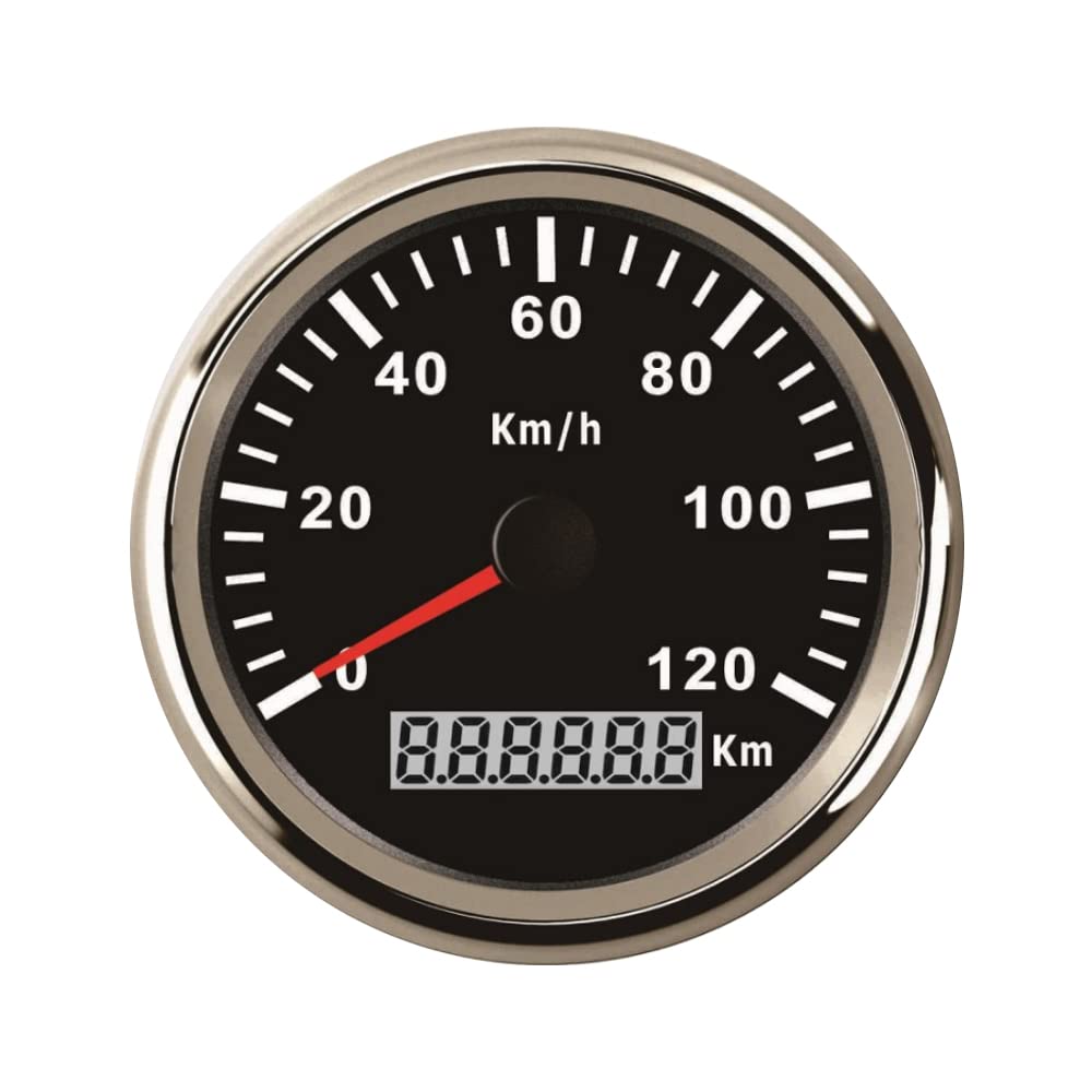 ELING Wasserdichte KM GPS Tacho Kilometerzähler 120KM/H Für Auto Motorrad Traktor Lkw Mit Hintergrun