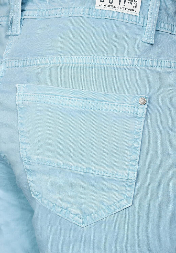 Cecil Damen Baumwollhose Loose 25W / 28L Faded Blue, 25W / 28L Faded Blue