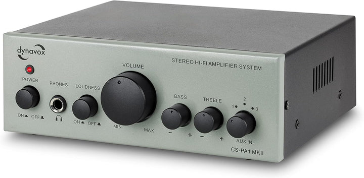 Dynavox CS-PA1 MK II Mini Stereo-Verstärker, Klangregelung für Bass und Hochton, 3,5 mm Klinken-Ansc