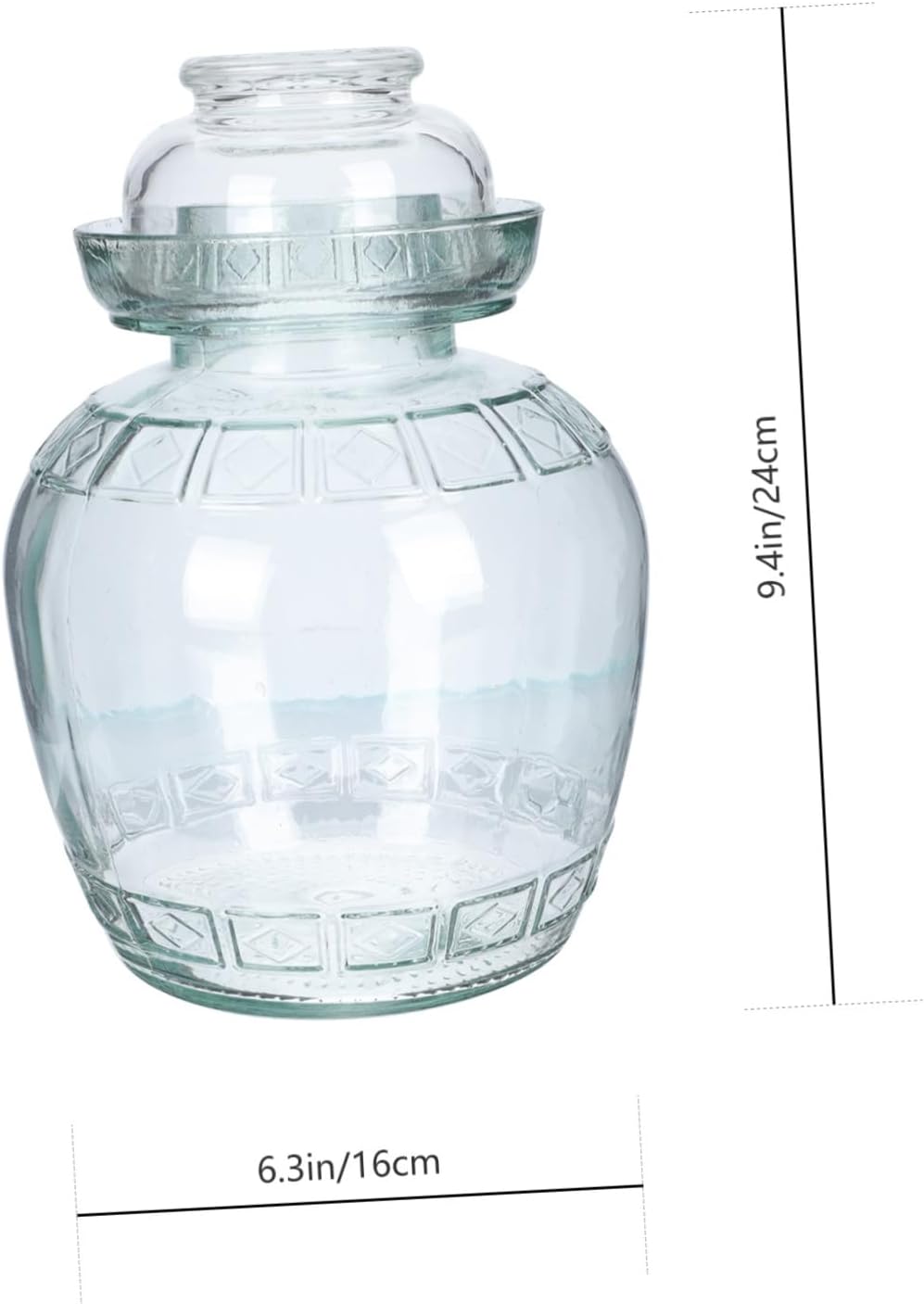 Cabilock Küchengerät Glas Vorratsdose Fermentierglas mit Deckel Luftdichte Glasbehälter Glasdose Vor