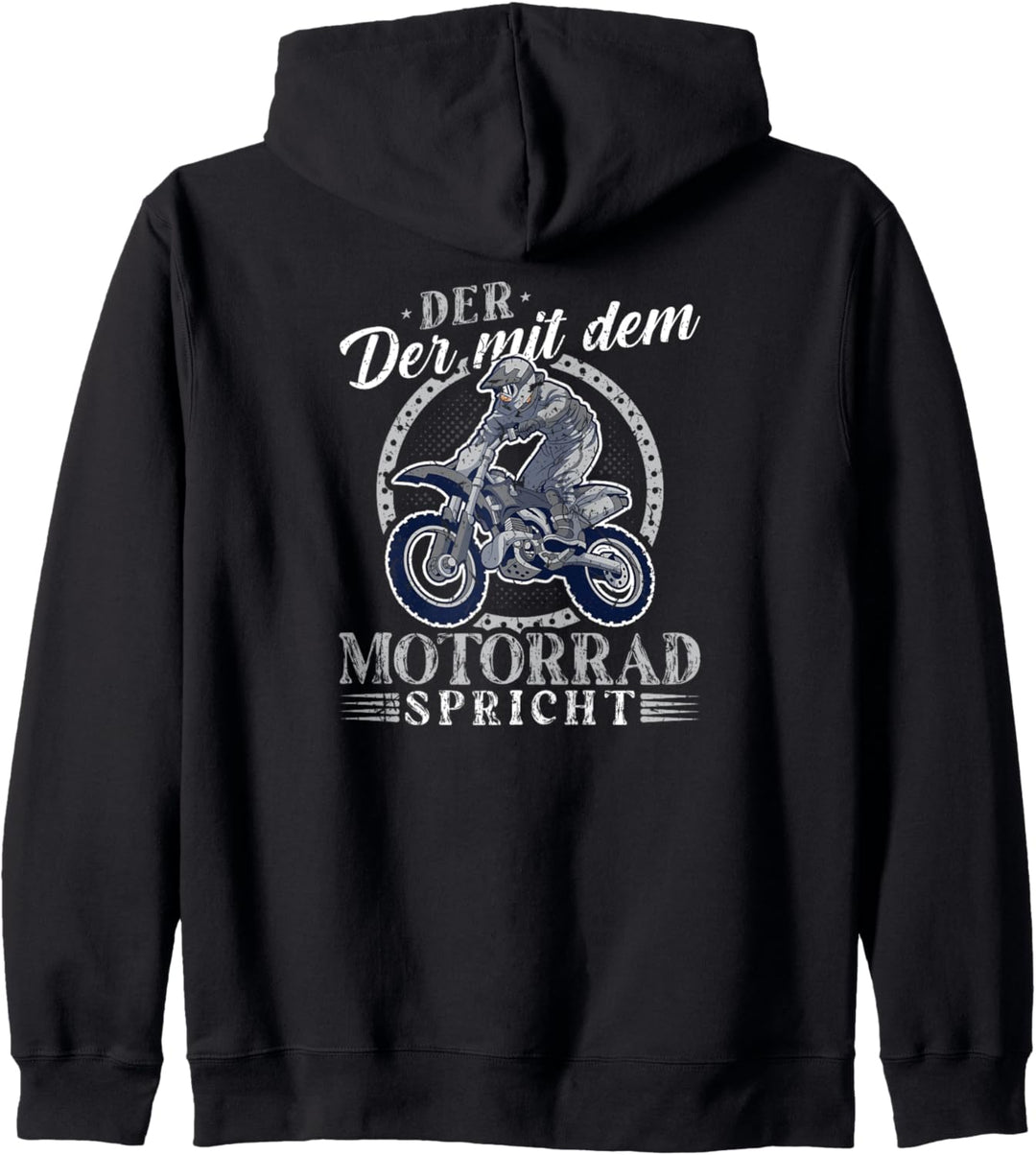Der Mit Dem Motorrad Dirt Bike Motorcross Kapuzenjacke