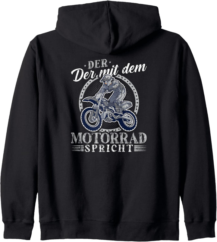 Der Mit Dem Motorrad Dirt Bike Motorcross Kapuzenjacke