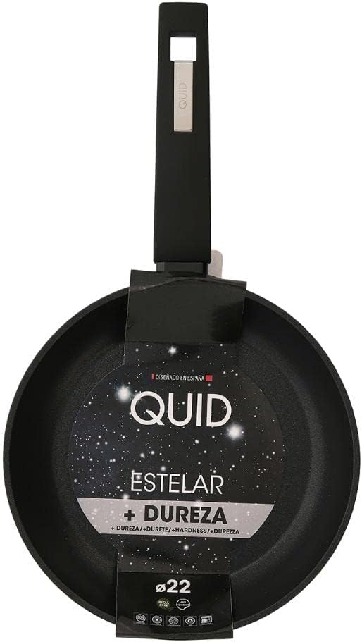 Quid Bratpfanne 22 cm mit 4 mm Dicke, Vollinduktion, zweilagige Antihaftbeschichtung 22cm, 22cm