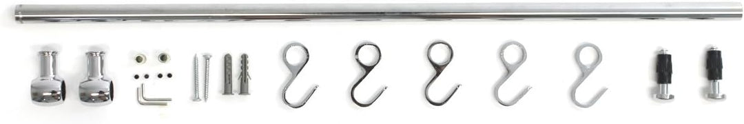 Hängeleiste/Küchenleiste zur Wandbefestigung 60cm, mit 5 Haken