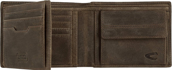 camel active Vietnam Herren Geldbörse RFID Querformat Leder Mittelgross, Brown