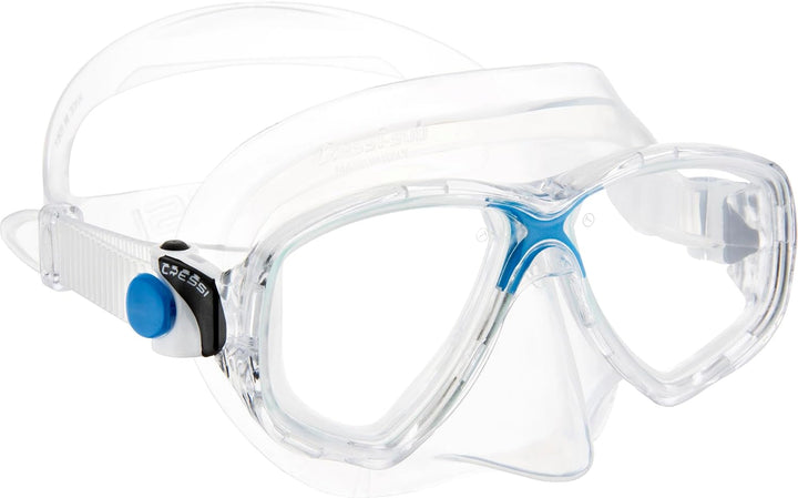 Cressi C/Set Marea VIP (New) Schnorchel Uni Transparent/Blau, Uni Transparent/Blau